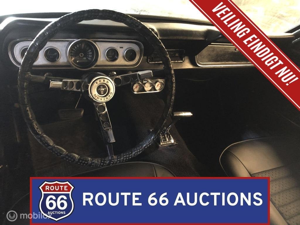 Ford Mustang | 1966 | Route 66 Auctions, Auto's, Overige carrosserieën, Zwart, Bedrijf, Handgeschakeld
