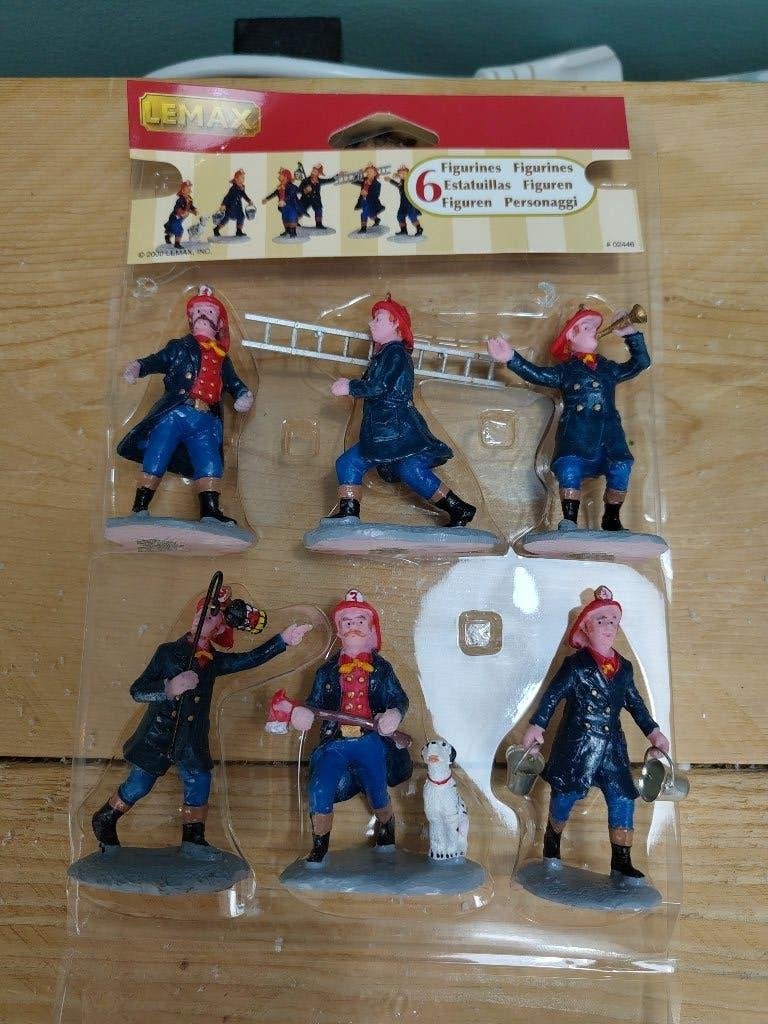 Lemax Brandweermannen, set van 6 ##02446, Ophalen of Verzenden, Nieuw