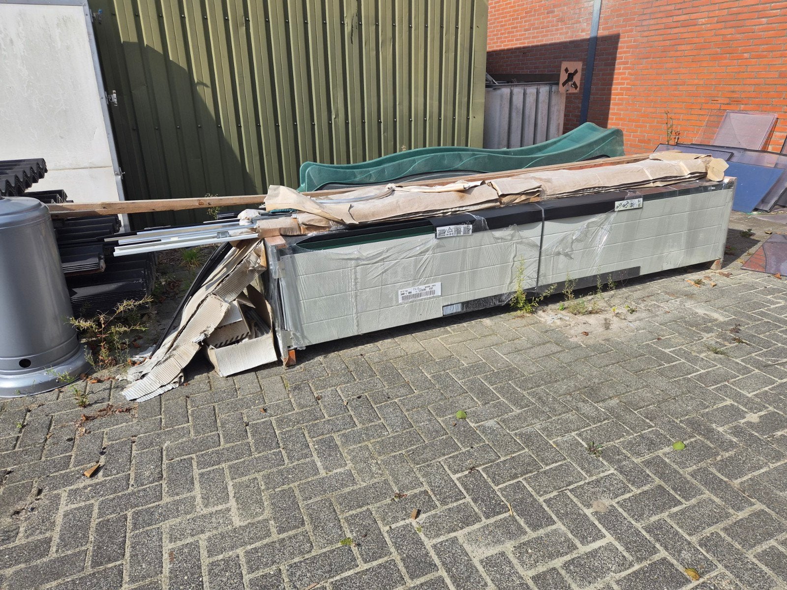 Nieuwe Hörmann zijdelings openende garagedeur 3.40 x3.00, Ophalen, Overige typen, Nieuw, Metaal