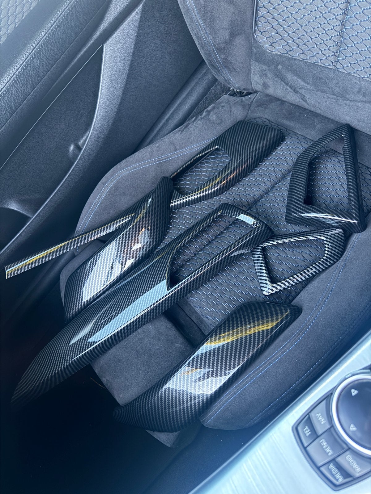 Carbon interieurlijsten set voor BMW F-serie (o.a. 1 serie), Ophalen of Verzenden, Gebruikt, BMW