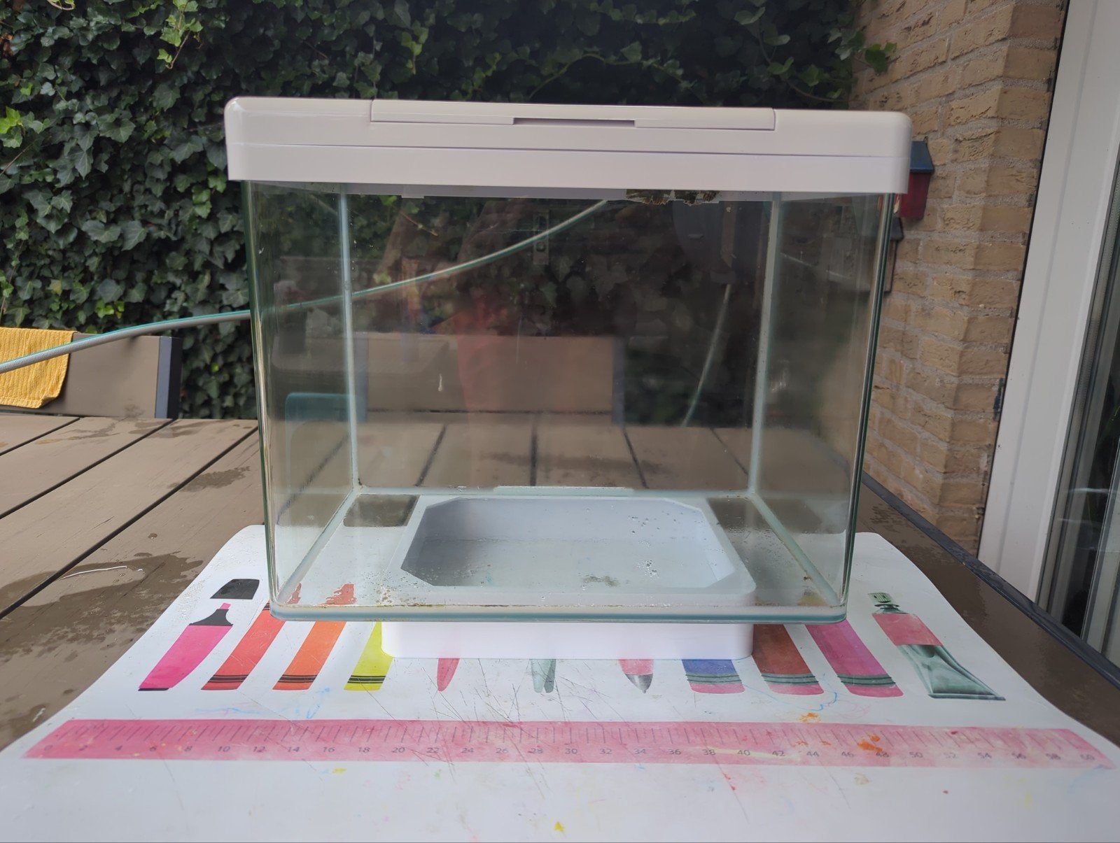 Juwel Vio 40 aquarium (wit), Ophalen, Gebruikt, Juwel, Inclusief deksel