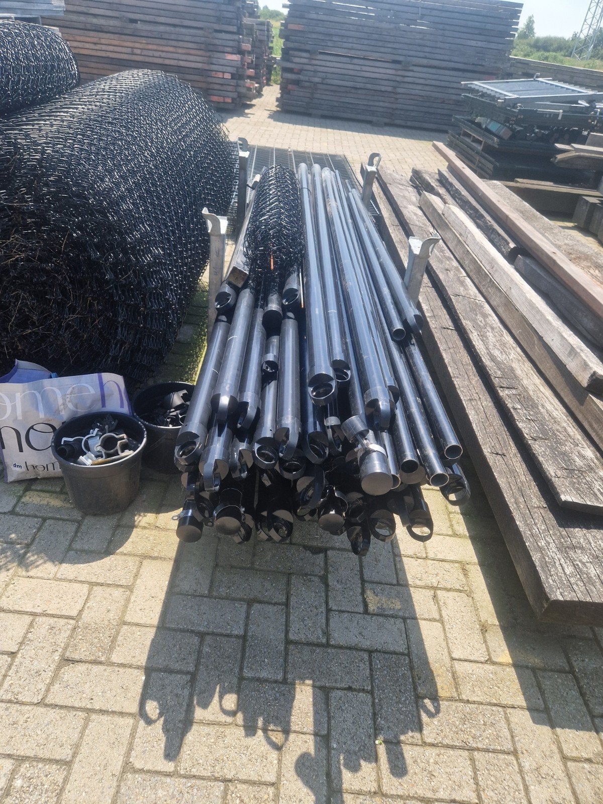 Diverse hekwerken en poorten, Tuin en Terras, Tuinhekken en Hekwerk, Met poort, Gebruikt, Overige typen, Ophalen of Verzenden