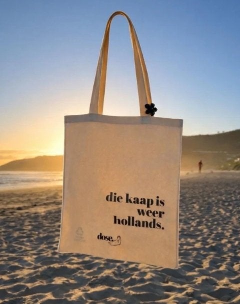 die kaap is weer hollands. - Tote Bag, Ophalen of Verzenden, Nieuw, Beige, Overige typen