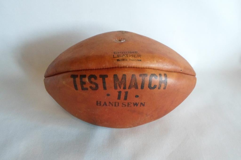 Vintage Rugby Bal Leer, Sport en Fitness, Ophalen of Verzenden, Gebruikt, Bal