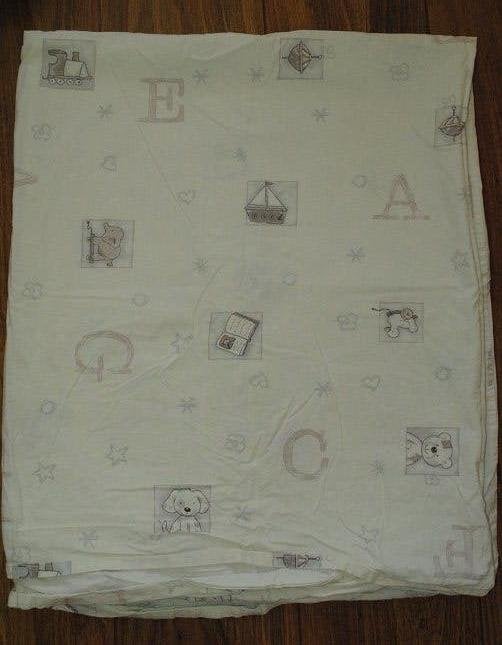 Beige met dieren baby dekbedovertrek 135x100 cm Prenatal, Jongetje of Meisje, Beige, Nieuw, Ophalen of Verzenden