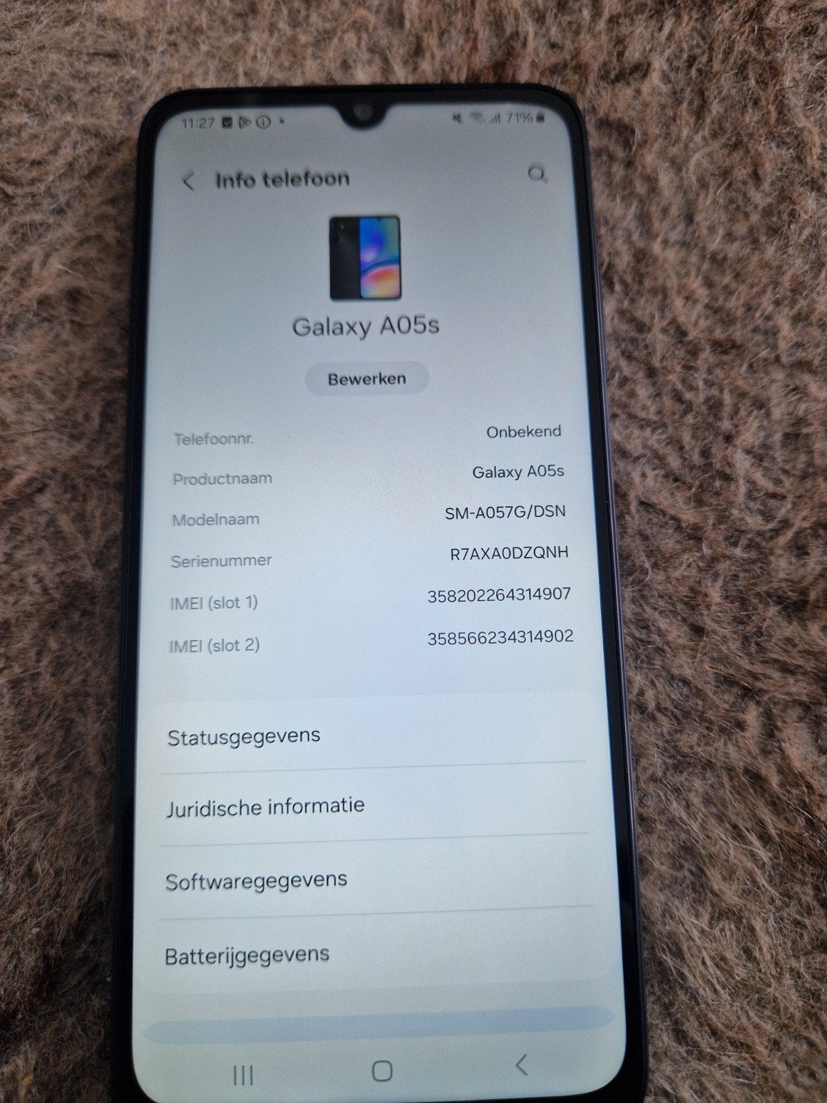 Samsung A05S 128 gb, Telecommunicatie, Mobiele telefoons | Samsung, Verzenden, Zwart, Zo goed als nieuw, 128 GB