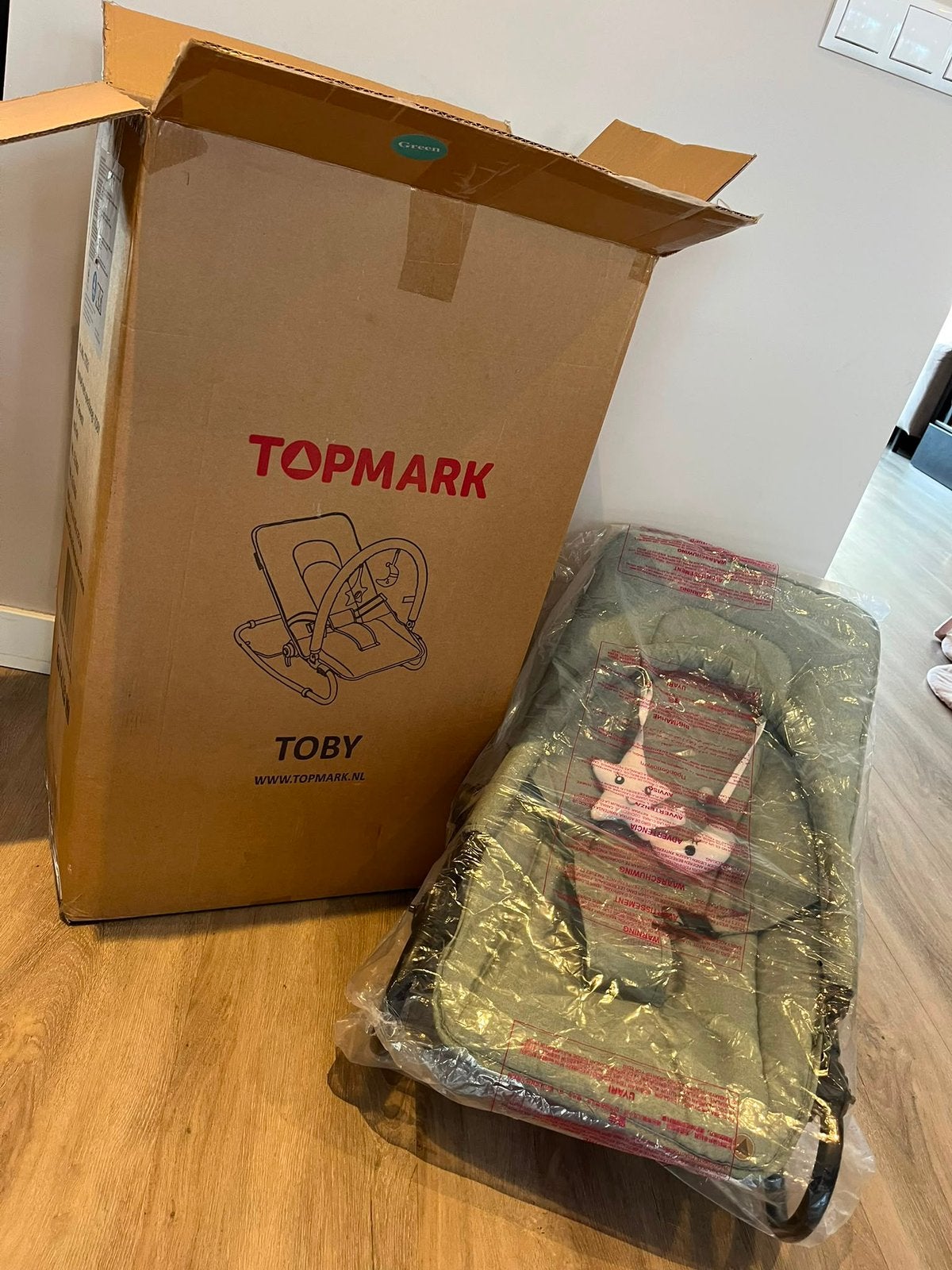 Topmark Wipstoel - Toby - verstelbaar - met doos, Wipstoel, Ophalen of Verzenden, Topmark, Met gordel(s) of riempje(s)