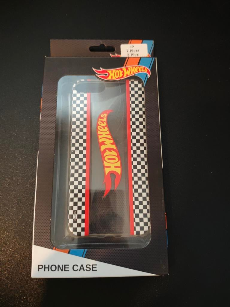 Hot Wheels iPhone 7 Plus/8 Plus Hoesje, Kunststof, Zwart, Overige merken, IPhone 8 Plus