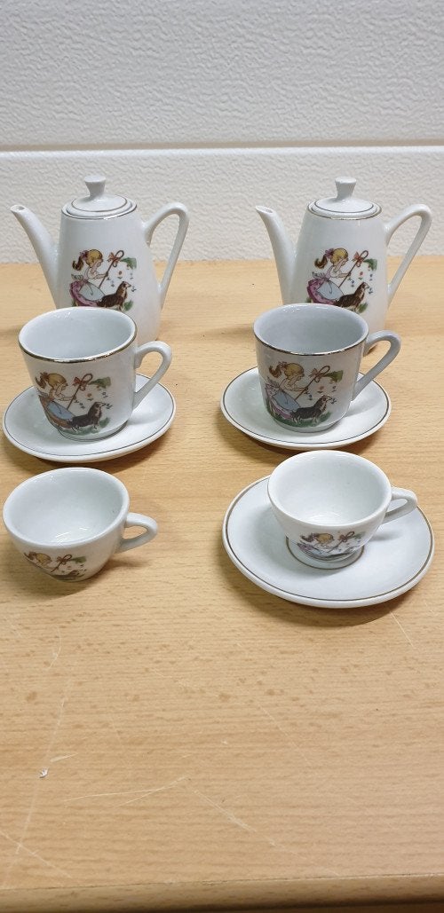 mini servies vintage van miesje, Ophalen of Verzenden