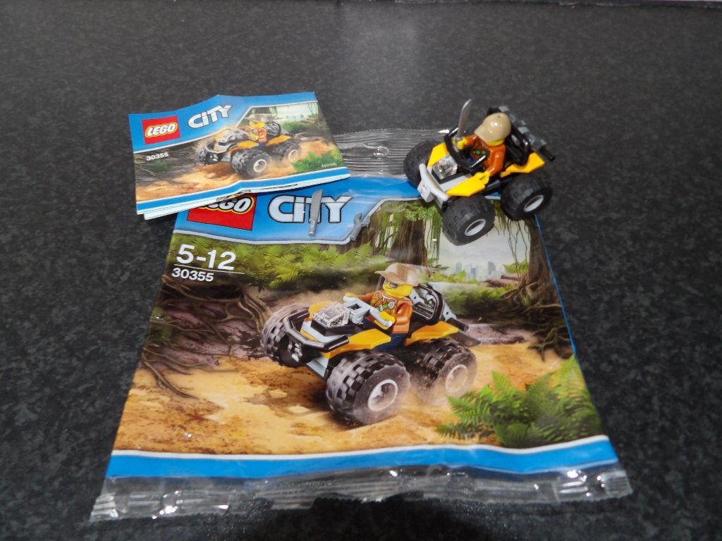 als nieuw Lego City 30355 jungle quad incl polybag, boekje,, City, Lego, Ophalen of Verzenden, Zo goed als nieuw