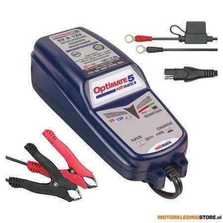 Tecmate Optimate 5 Voltmatic 6V 12V Acculader, N.v.t., Motoren, Ophalen of Verzenden, Nieuw met kaartje