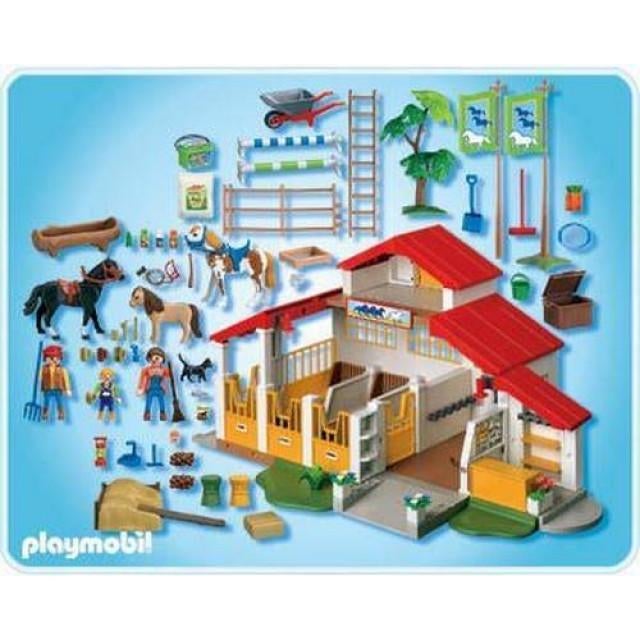 Playmobil paardenmanege 4190, Ophalen of Verzenden, Zo goed als nieuw, Complete set