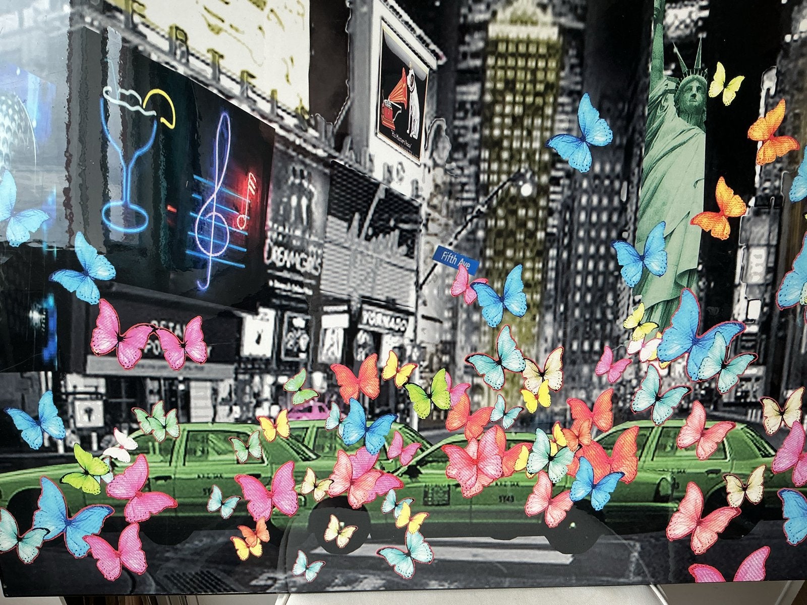 Digitale print naar Josehh Klibanksy  - on the move, Papier/karton, Gemengde techniek, Stadsgezicht, Ophalen