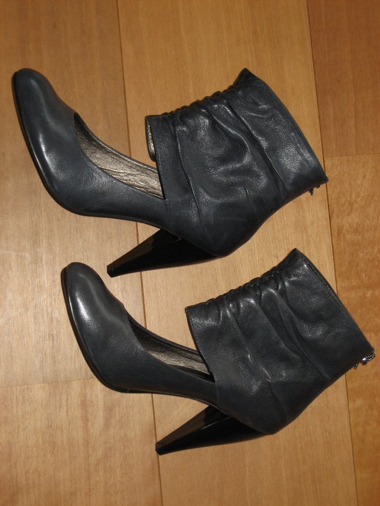 Nieuw! Blauw-grijze leren zomerlaarsjes GLAMZZ 39 snazzeys, Glamzz, Lage of Enkellaarzen, Nieuw, Verzenden