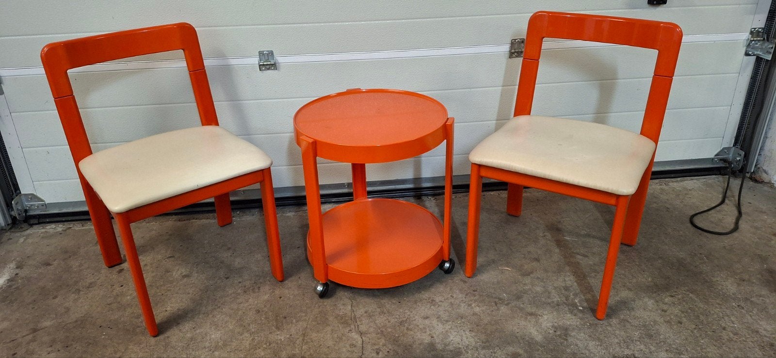 Kastilia stoelen wn trolley jaren '70. Italië, Ophalen, Overige kleuren, Kunststof, Jaren 70