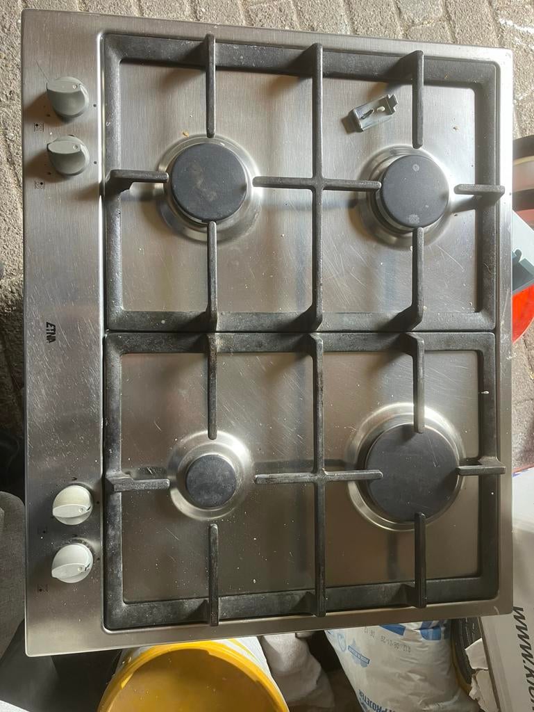Etna inbouw gasstel, Witgoed en Apparatuur, Kookplaten, Zo goed als nieuw, Inbouw, Gas, 4 kookzones