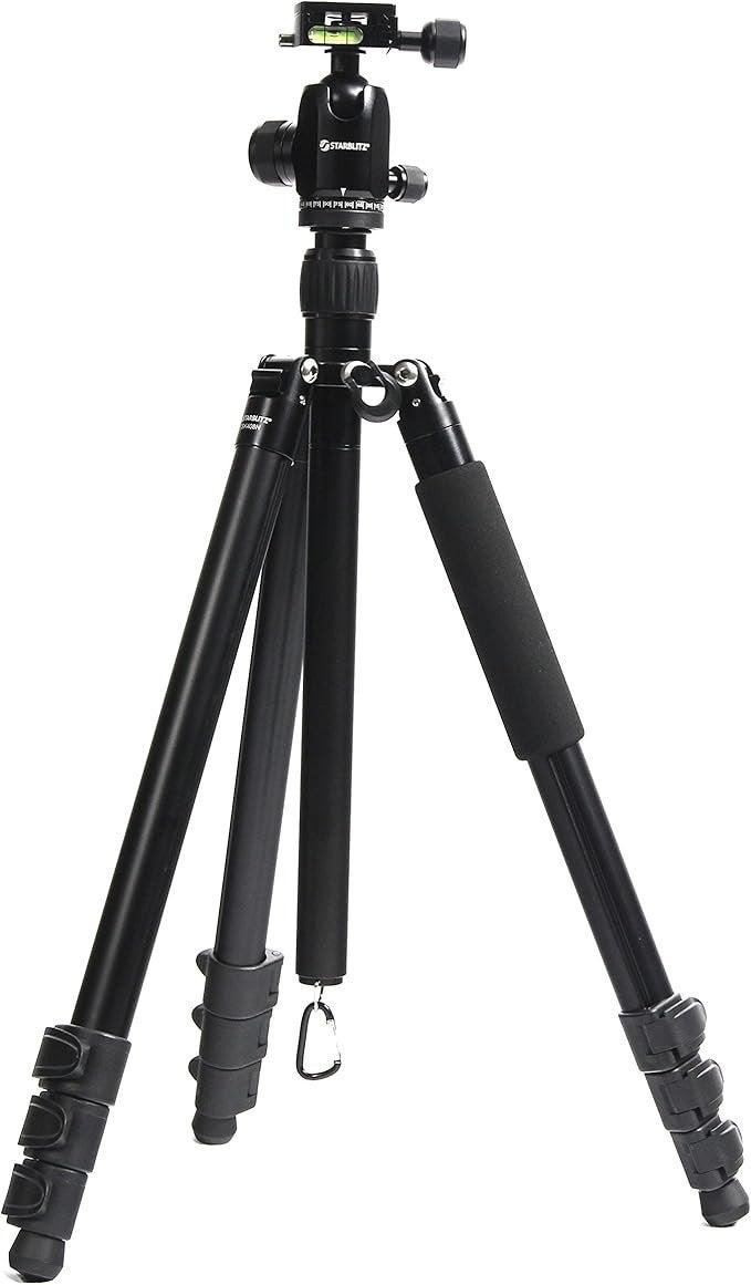 STARBLITZ TSK408 N Statief/Monopodium – Zwart, Overige merken, Zo goed als nieuw, 150 tot 175 cm, Snelkoppelingsplaat