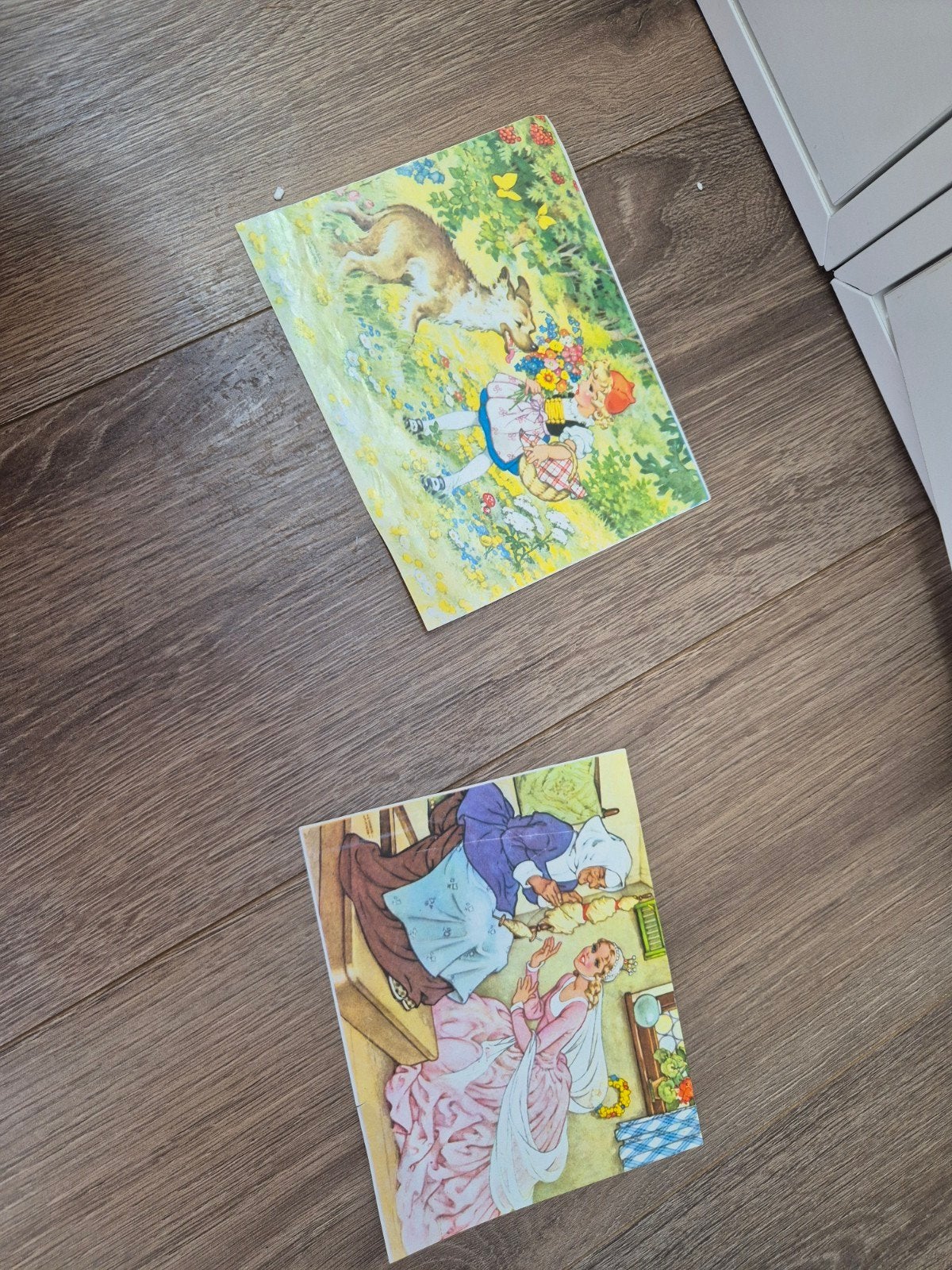 Vintage Sprookjes Prenten - Decoratieve Illustraties, Ophalen of Verzenden, Onbekend