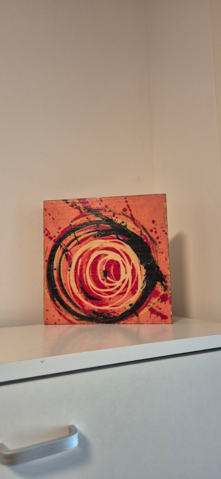 Abstract Kunstwerk 'Tsuchi' - Uniek en Handgeschilderd, Ophalen of Verzenden