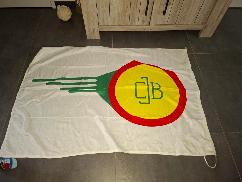 Scheepvaart vlag CJB, Ophalen of Verzenden, Zo goed als nieuw, Reclamebord
