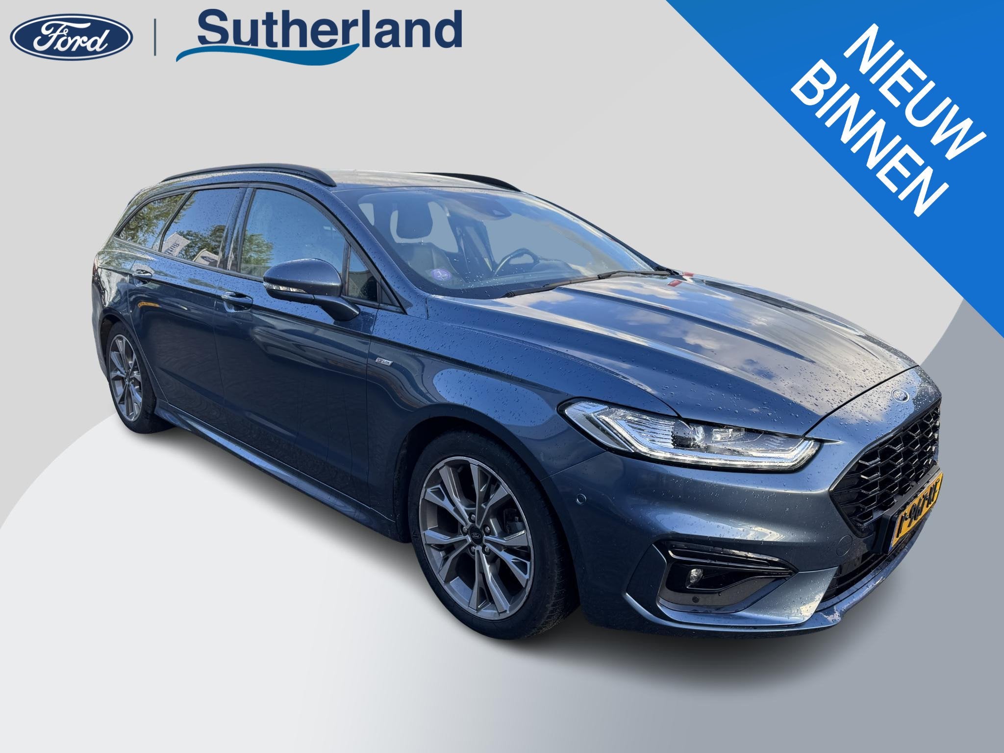 Ford Mondeo Wagon 2.0 IVCT HEV ST-Line 187pk | Adaptieve Cru, Auto's, 188 pk, Stof, Gebruikt, 4 cilinders