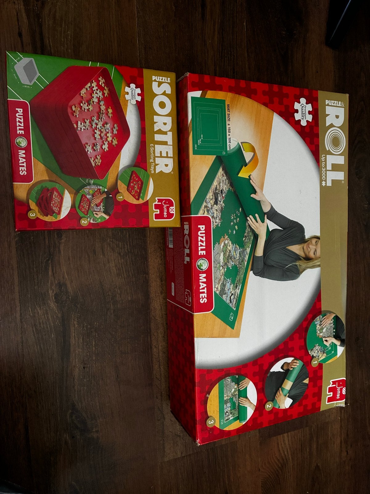 Jumbo Puzzle Mates: Sorteerder & Rolmat voor Puzzels, Hobby en Vrije tijd, Denksport en Puzzels, Ophalen of Verzenden, Meer dan 1500 stukjes