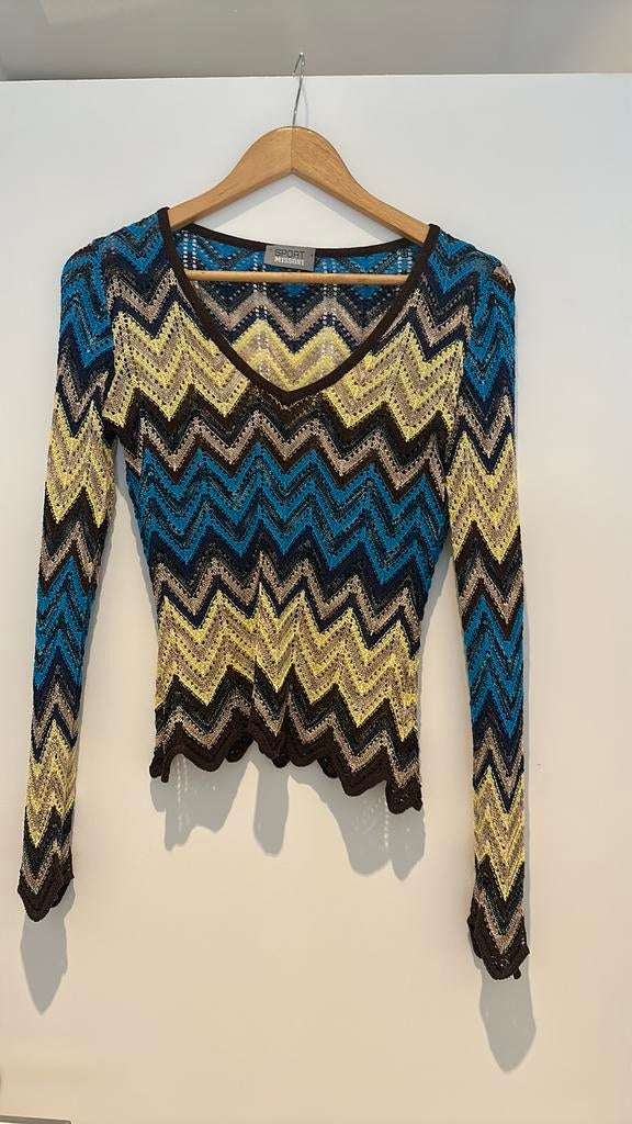 Missoni topje small, Kleding | Dames, Blauw, Ophalen of Verzenden, Zo goed als nieuw, Maat 36 (S)