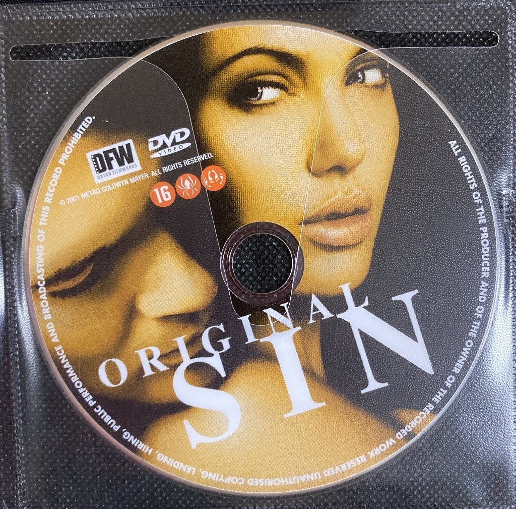 DVD film Original Sin, Cd's en Dvd's, Vanaf 16 jaar, Ophalen of Verzenden, Zo goed als nieuw, Actiethriller