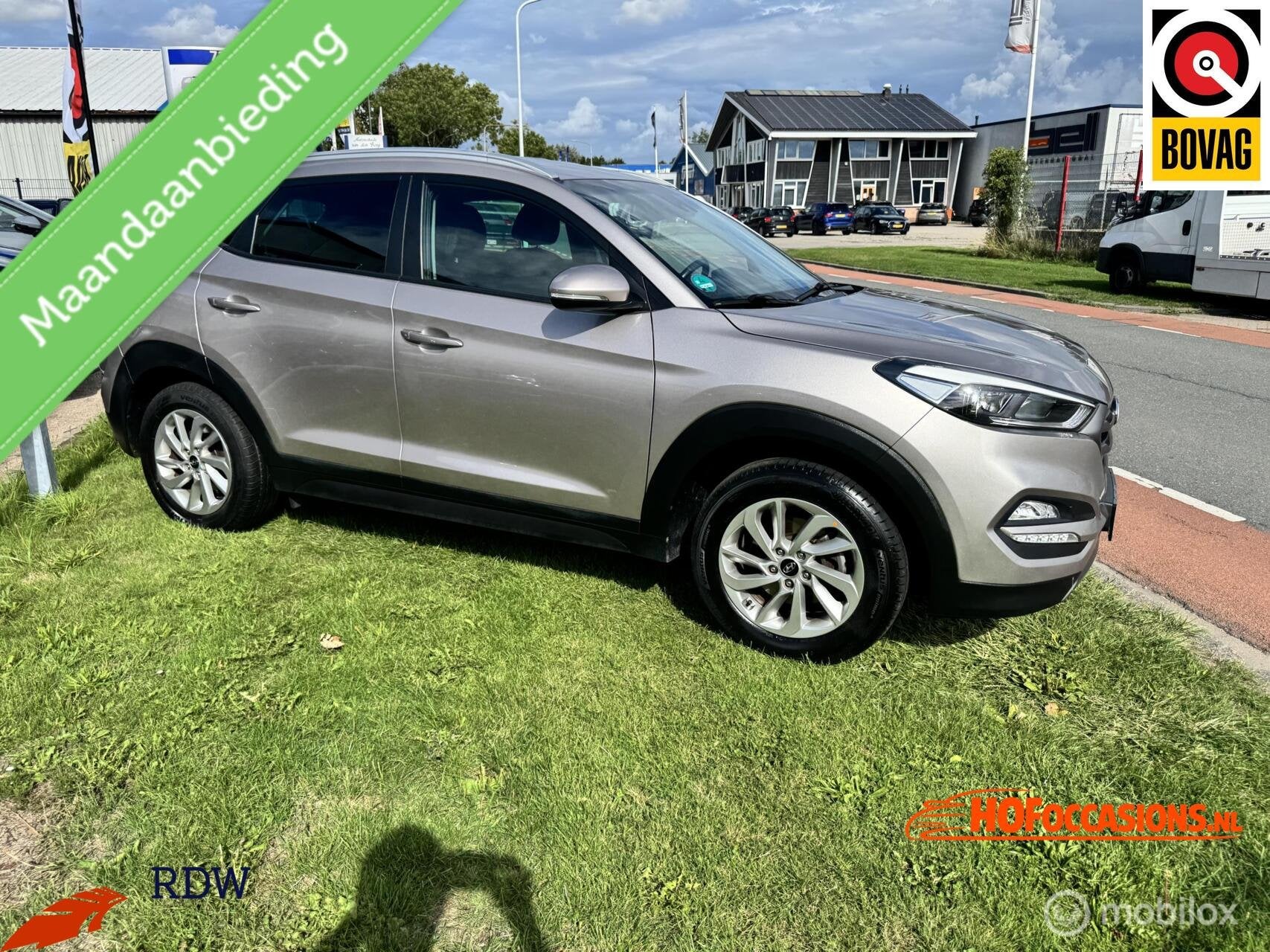 Hyundai Tucson 1.6 T-GDi Comfort NAVI/TREKHAAK/STOELVERW., Voorwielaandrijving, Stof, Gebruikt, 1591 cc