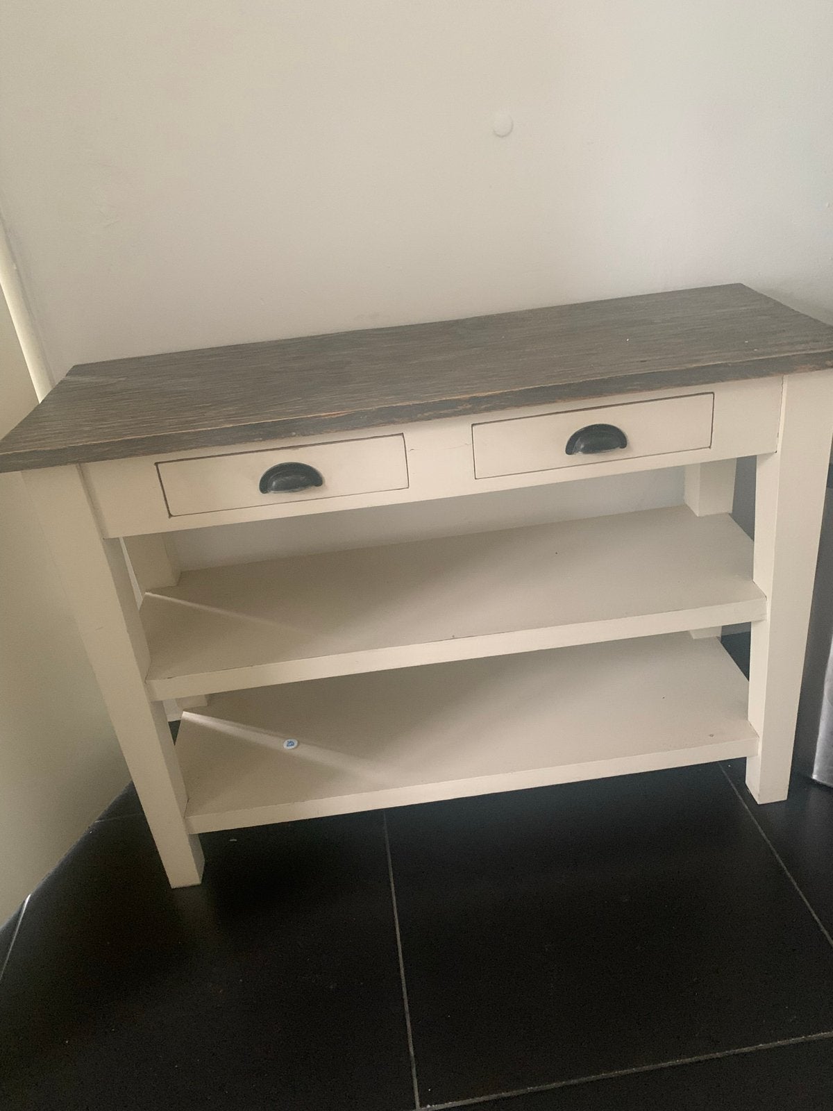 Sidetable / Console tafel met lades en planken, Ophalen, Gebruikt, 75 cm of meer, 60 cm of meer