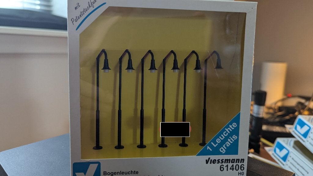 Viessmann gebogenlantaarns (61406), Hobby en Vrije tijd, Modeltreinen | H0, Overige merken, Gelijkstroom of Wisselstroom, Overige typen