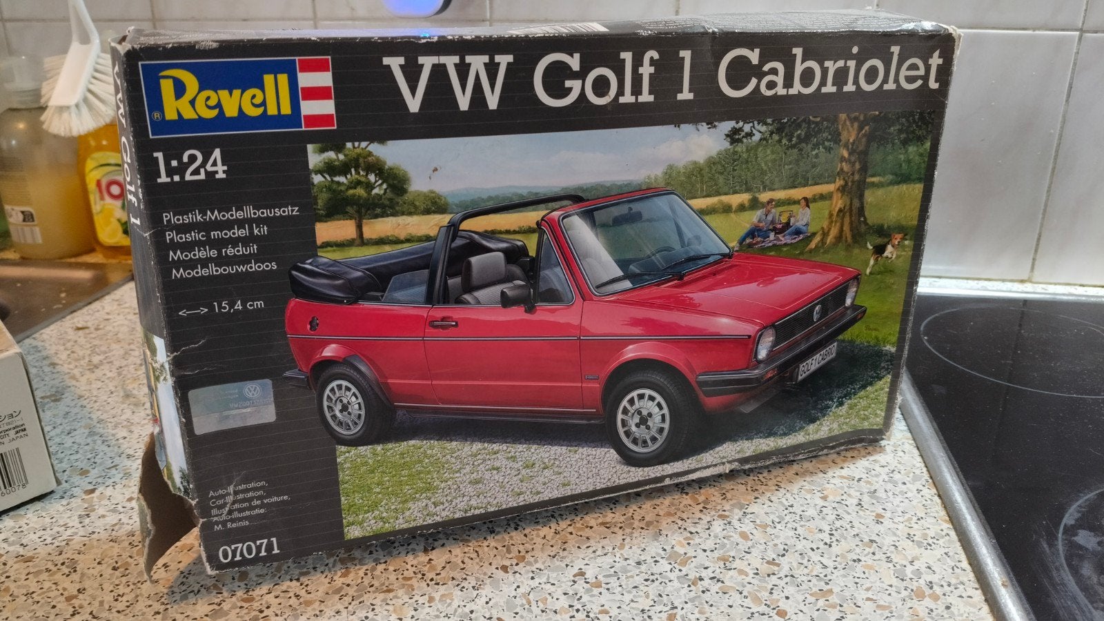 VW Golf 1 Cabriolet, Ophalen of Verzenden, Groter dan 1:32, Auto, Revell