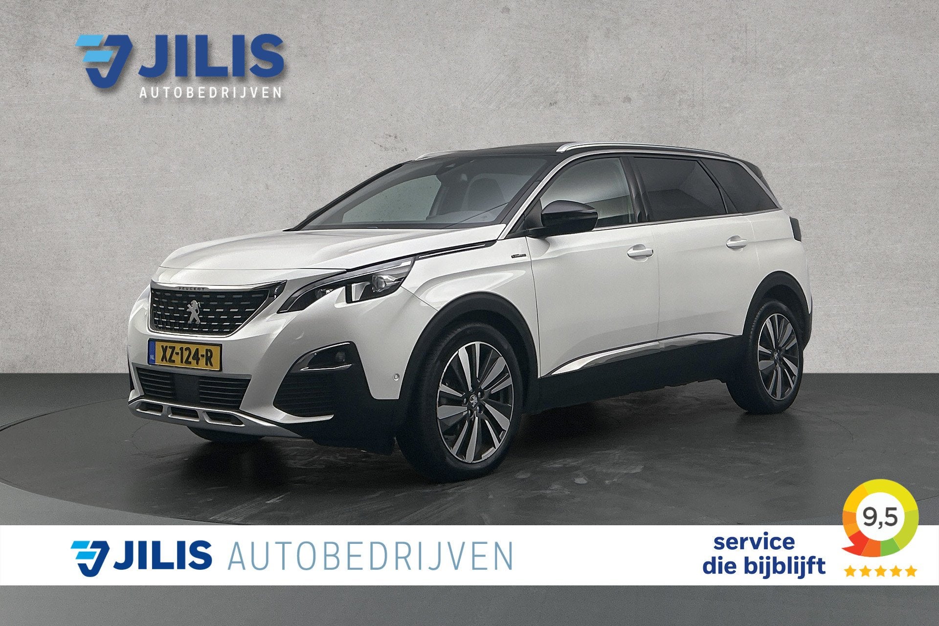 Peugeot 5008 1.2 PureTech GT-Line | Half leder | Panoramadak, Voorwielaandrijving, Gebruikt, 1199 cc, Wit