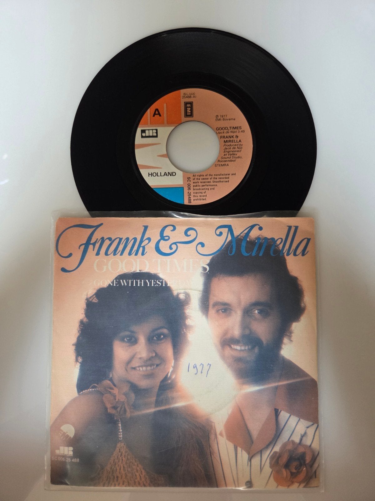 Frank & Mirella - Goodtimes, Ophalen of Verzenden, Gebruikt, 7 inch, Nederlandstalig