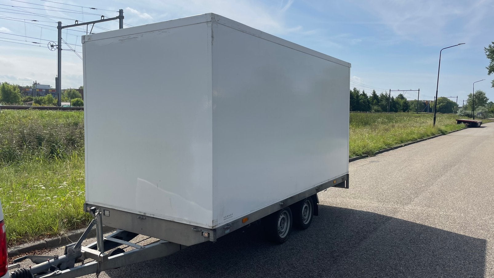 Zeer nette, gesloten en geïsoleerde aanhanger 420 x 200 x200, Auto diversen, Aanhangers en Bagagewagens, Ophalen, Gebruikt