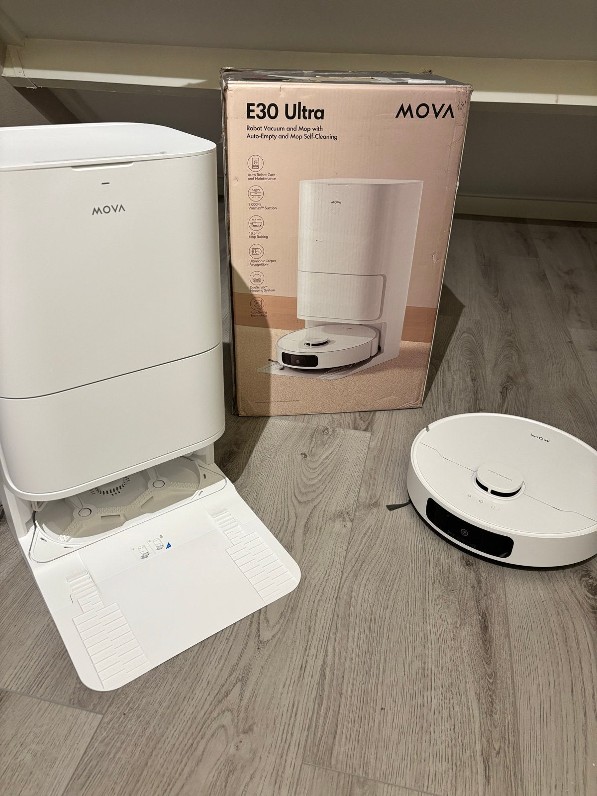 Mova E30 Ultra robotstofzuiger met dweilfunctie, Overige merken, Dweilfunctie, Ophalen of Verzenden, Zo goed als nieuw