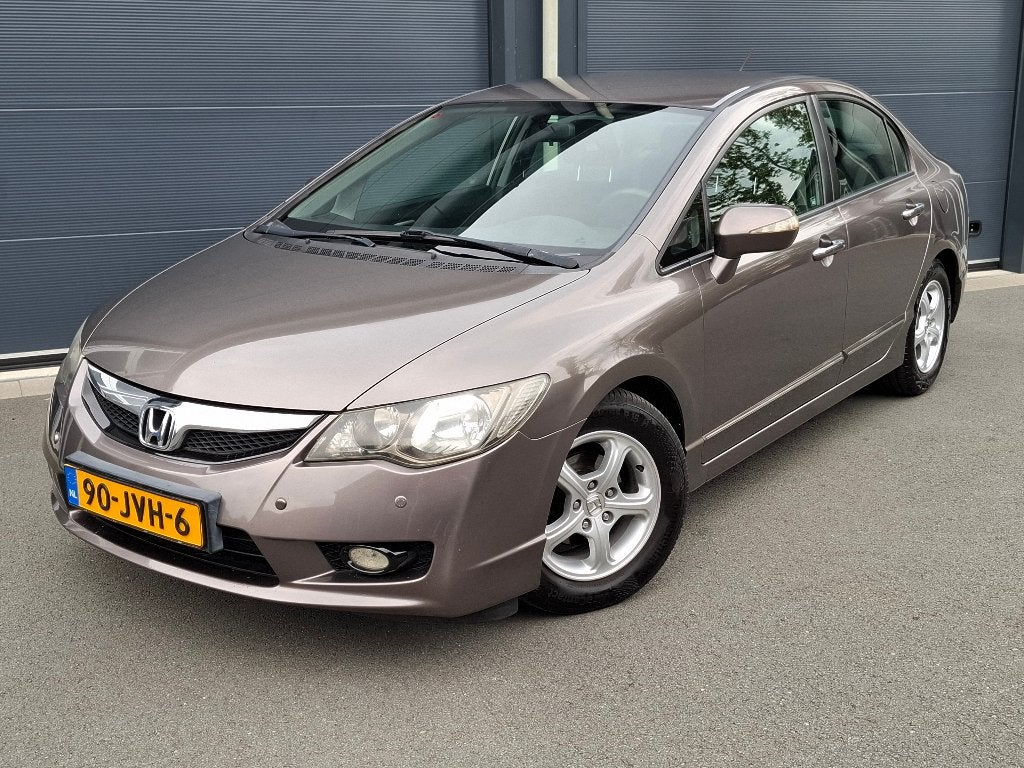 Honda Civic 1.3 Vtec Hybrid 4DR 2009 Grijs NAP - 1e eigenaar, Stof, Zwart, Origineel Nederlands, Bedrijf