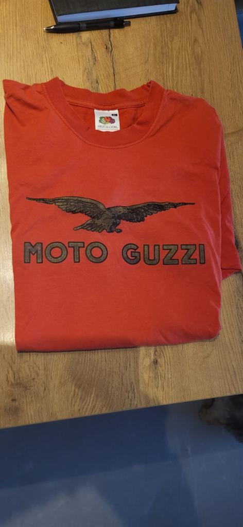 Moto Guzzi T-shirt - Rood - Maat XL, Maat 56/58 (XL), Ophalen of Verzenden, Gedragen, Rood