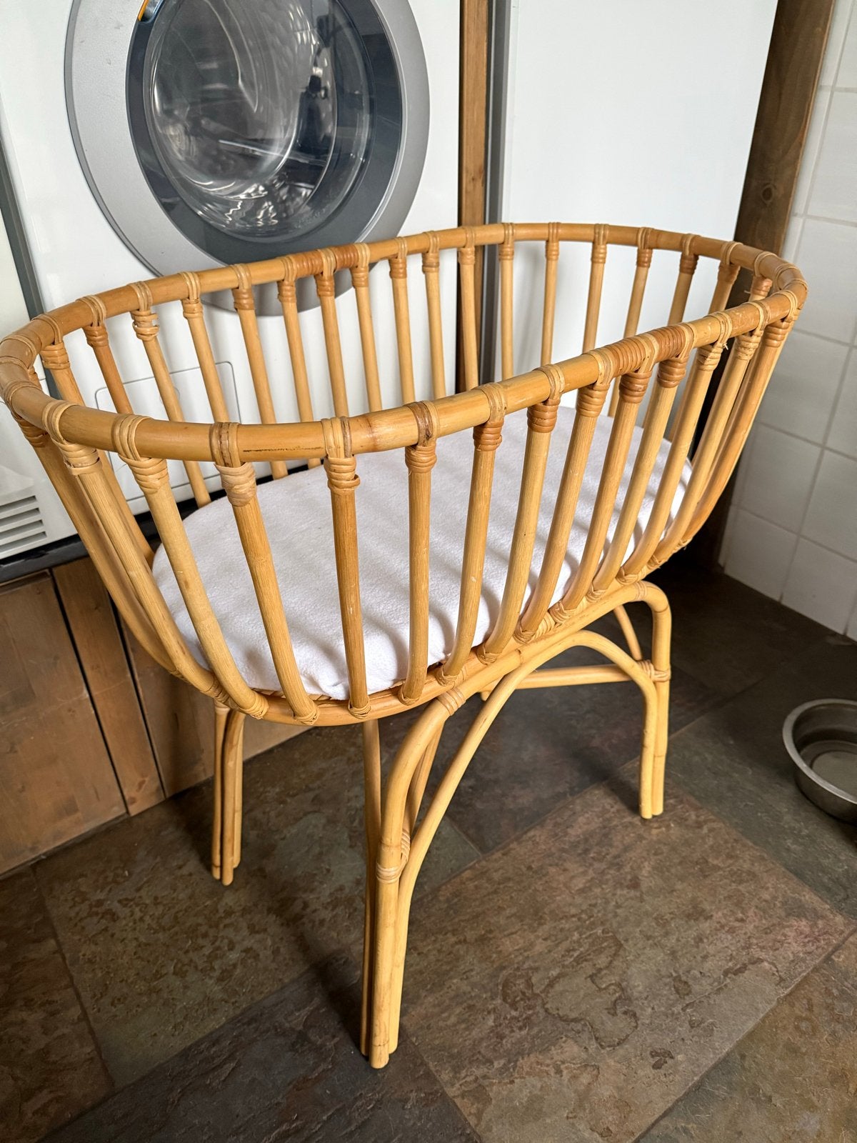 Rotan wieg met matrasje, Kinderen en Baby's, Ophalen, Gebruikt, Wieg