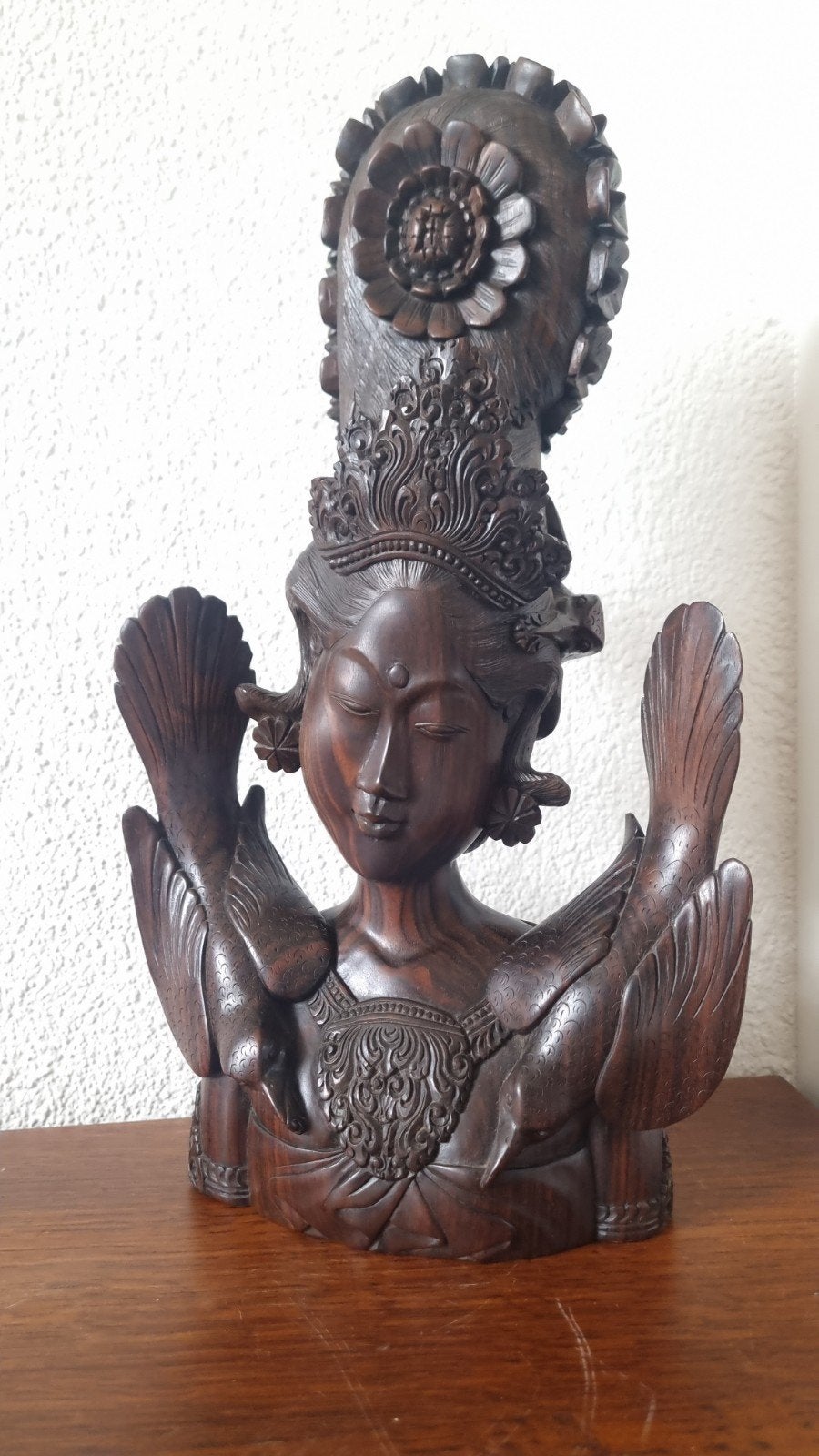Houtsnijwerk beeld uit Bali Indonesië Bawang, Ophalen of Verzenden
