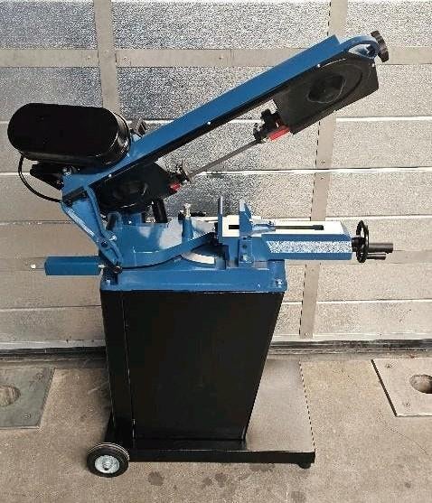 HBM 128 metaallintzaag – 230V, 550W, instelbare zaagsnelheid, 70 mm of meer, Ophalen of Verzenden, Zo goed als nieuw, Lintzaag