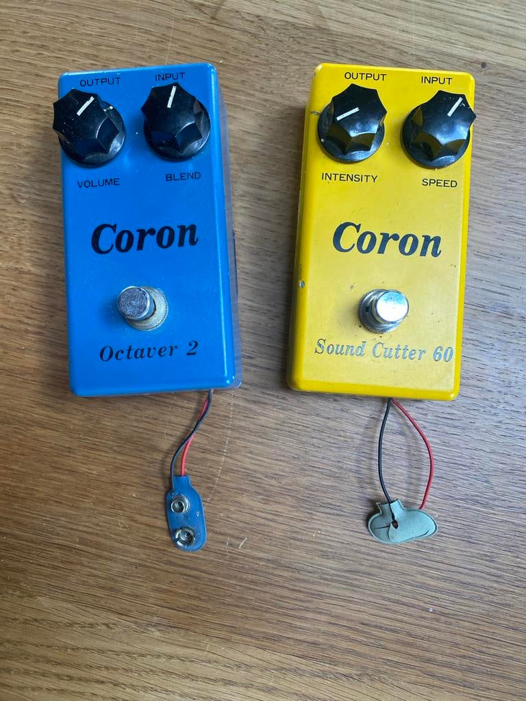 Coron Octaver 2 en Sound Cutter 60 vintage gitaarpedalen, Muziek en Instrumenten, Ophalen of Verzenden, Gebruikt, Overige typen