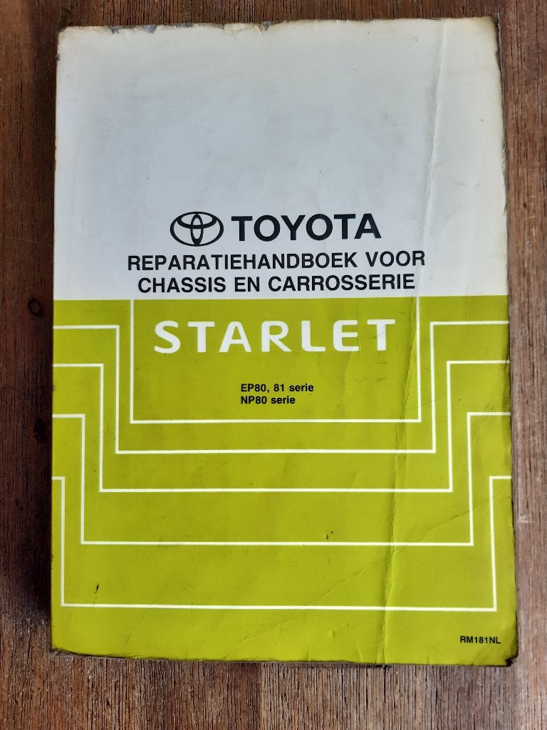 Origineel WERKPLAATSHANDBOEK - TOYOTA STARLET P8 EP8 NP8, Auto diversen, Verzenden