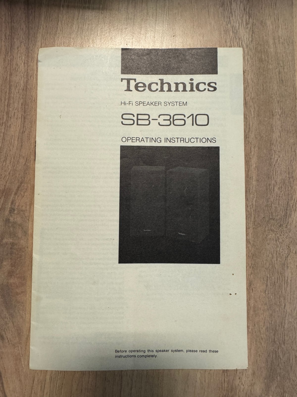 Manual technics SB-3610 luidsprekers, Ophalen of Verzenden, Minder dan 60 watt, Overige merken