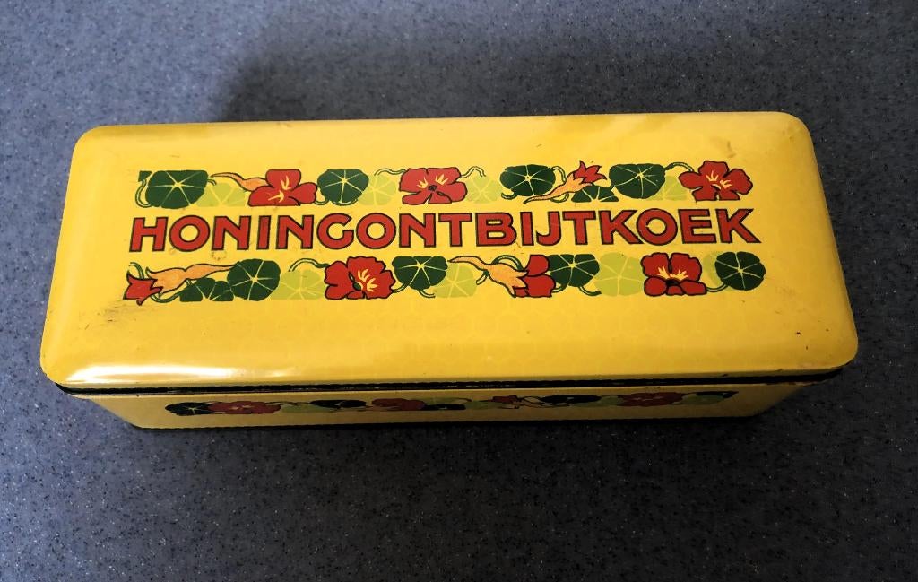 Vintage ontbijkoekblik van Verkade, Verzamelen, Blikken, Ophalen of Verzenden, Gebruikt, Koek(jes), Verkade