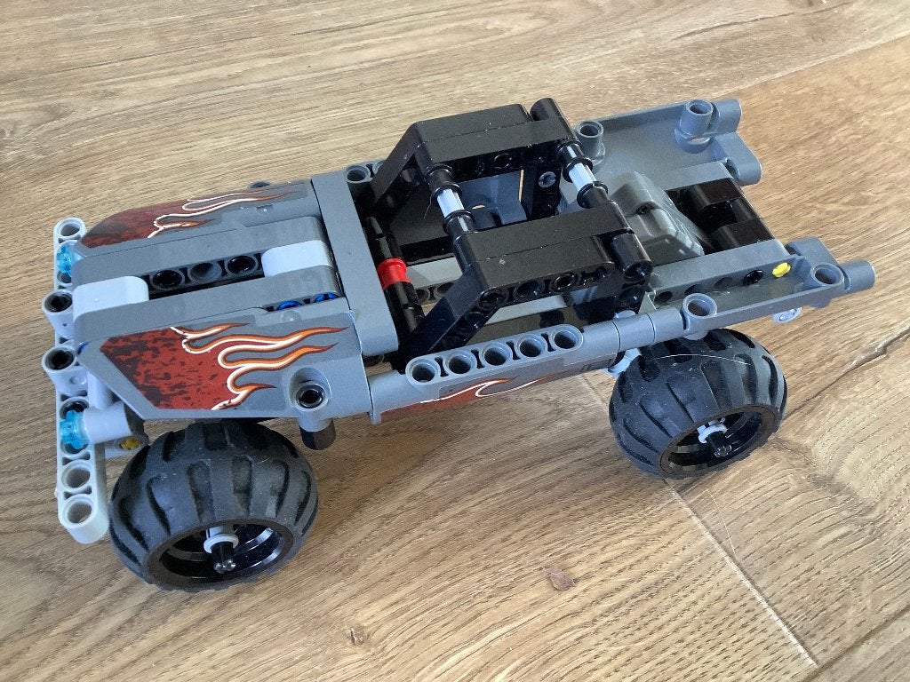 Lego Technic 42090 Getaway car - Vluchtwagen, Kinderen en Baby's, Gebruikt, Lego, Ophalen of Verzenden, Complete set