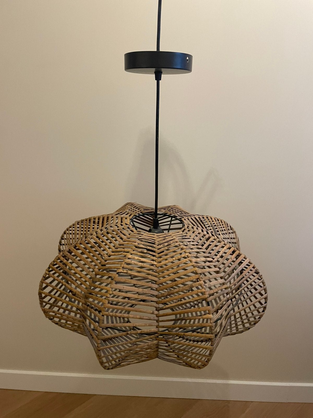 Kidsdepot hanglamp Meis naturel, Ophalen, Zo goed als nieuw, Hout, E27 (groot)