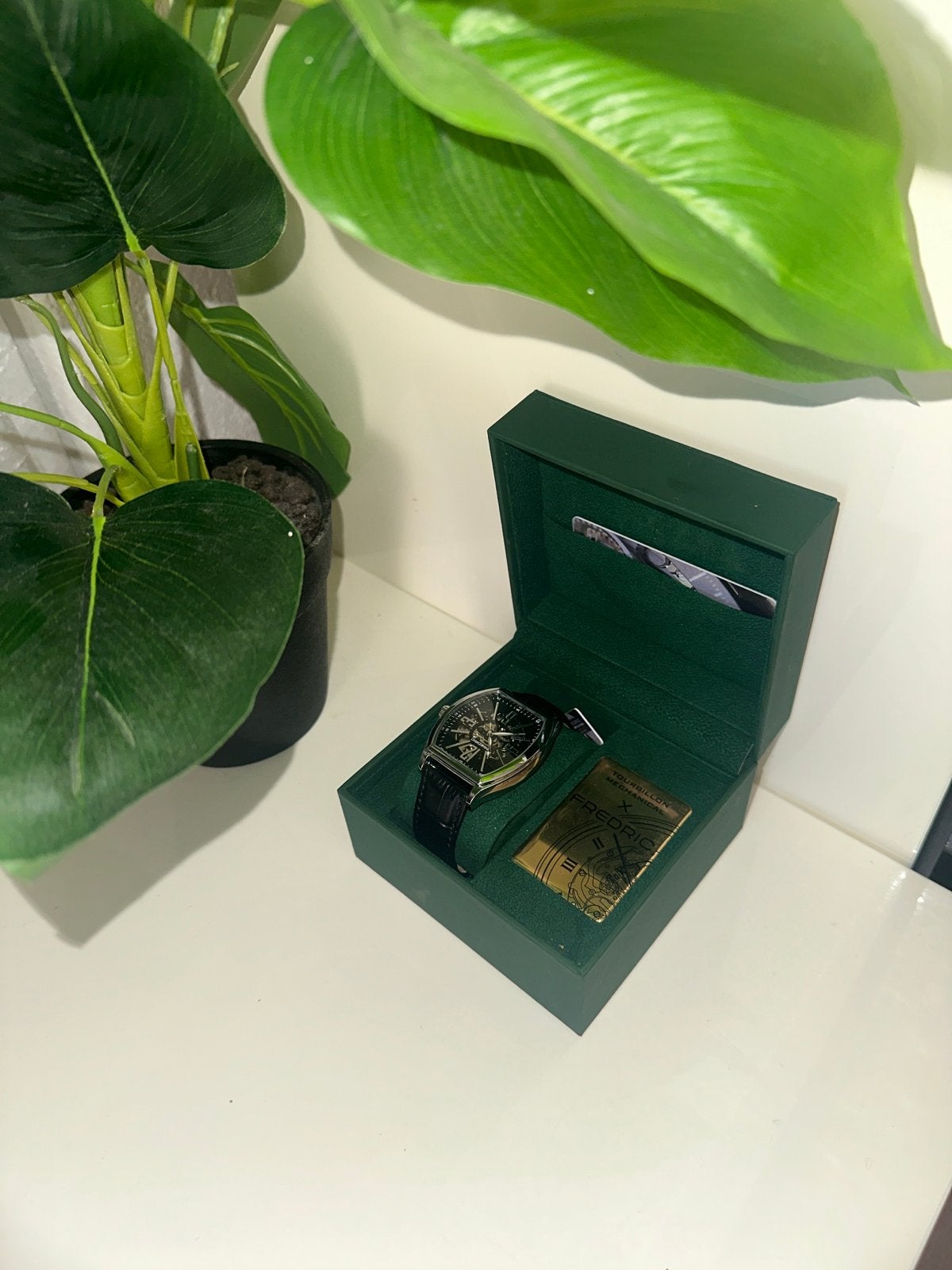 Fredric Tourbillon Mechanisch Horloge - Nieuw in Doos, Sieraden, Tassen en Uiterlijk, Horloges | Heren, Leer, Staal, Polshorloge