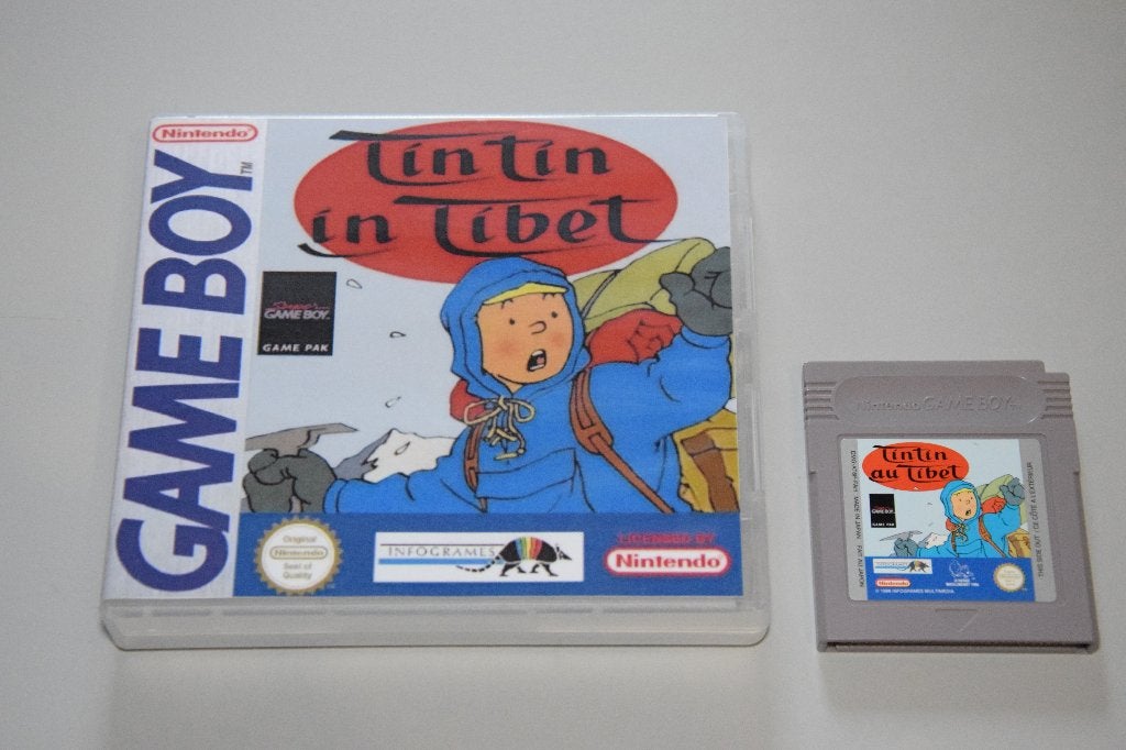 Nintendo Gameboy (Classic) : TinTin in Tibet, 1 speler, Ophalen of Verzenden, Zo goed als nieuw, Vanaf 3 jaar