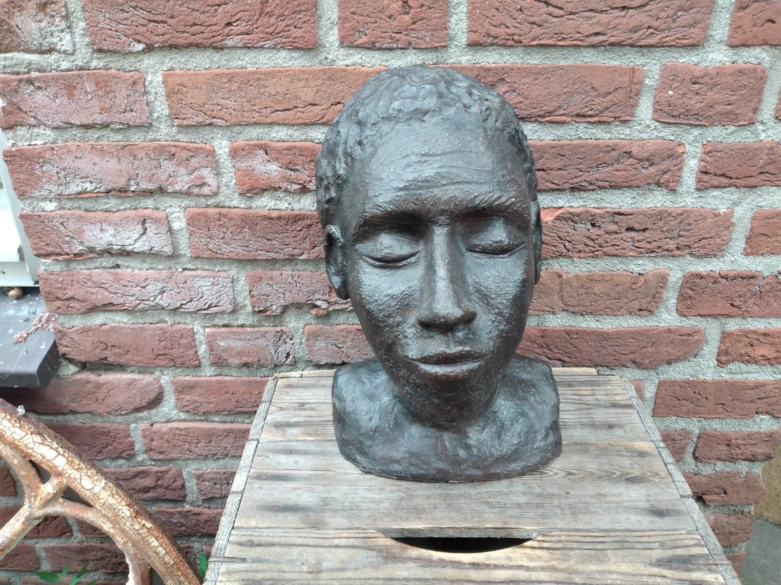Afrikaans keramiek aardewerk sculptuur Büste borstbeeld, Antiek en Kunst, Ophalen of Verzenden